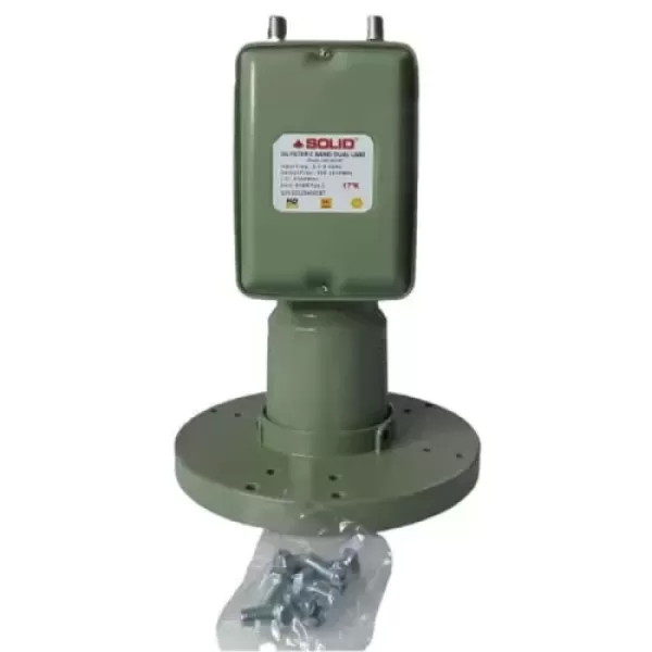 SOLID C-Band Dual Output 5G Filter LNBF 17K 65dB SOLID C-Band Dual Output 5G Filter LNBF 17K 65dB