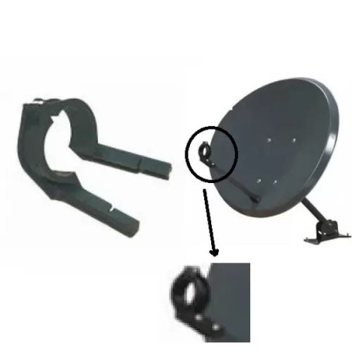 Elliptical Ku-Band DTH LNB Holder Bracket – 2 Pcs Elliptical Ku-Band DTH LNB Holder Bracket – 2 Pcs