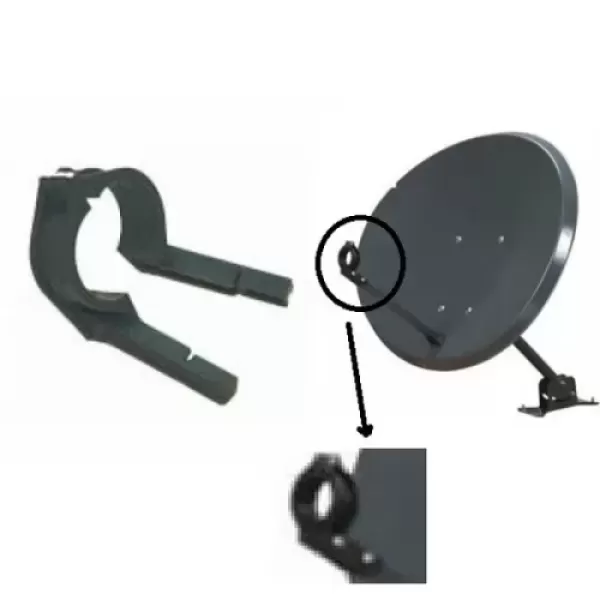 Elliptical Ku-Band DTH LNB Holder Bracket – 2 Pcs