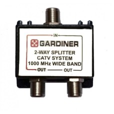 Gardiner 2 Way CATV Splitter 1000 MHz Wide Band – One Way Power Pass