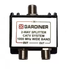 Gardiner 2 Way CATV Splitter 1000 MHz Wide Band – One Way Power Pass