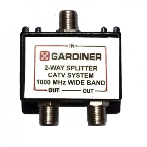 Gardiner 2‑Way Splitter for Cable TV &amp; DTH Signals