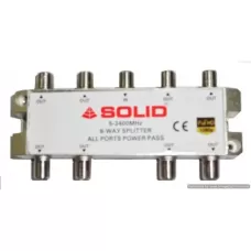 Solid 8-Way Power Pass Splitter for SATV/CATV Solid 8-Way Power Pass Splitter for SATV/CATV