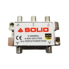 SOLID 4 Way Coaxial Cable Splitter SOLID 4 Way Coaxial Cable Splitter