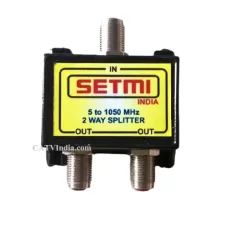 SETMI 2 Way Coaxial Splitter 5-1050MHz SETMI 2 Way Coaxial Splitter 5-1050MHz