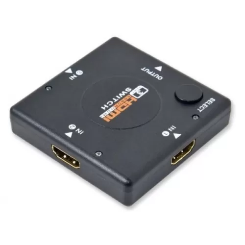 HDMI Switch 3 Input 1 Output 4K Selector Switch for TV, PS5, Laptop