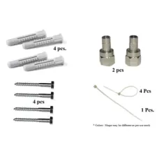 DTH Installation Kit with RG6 Connectors, Fasteners, Screws & Cable Ties DTH Installation Kit with RG6 Connectors, Fasteners, Screws & Cable Ties