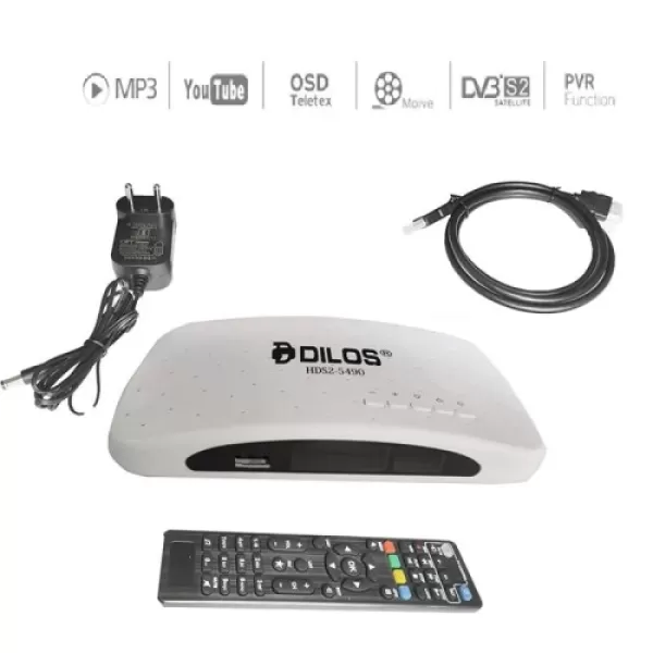 DILOS HDS2-5490 Set-Top Box with HDMI Cable