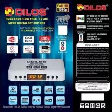 Dilos 5454 HEVC Full HD MPEG-4 WiFi FTA DVB-S2 Digital Set-Top Box