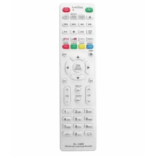 Universal learning remote for smart LED/LCD TVs and DVD players (white)