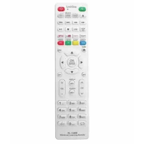 Universal learning remote for smart LED/LCD TVs and DVD players (white) Universal learning remote for smart LED/LCD TVs and DVD players (white)